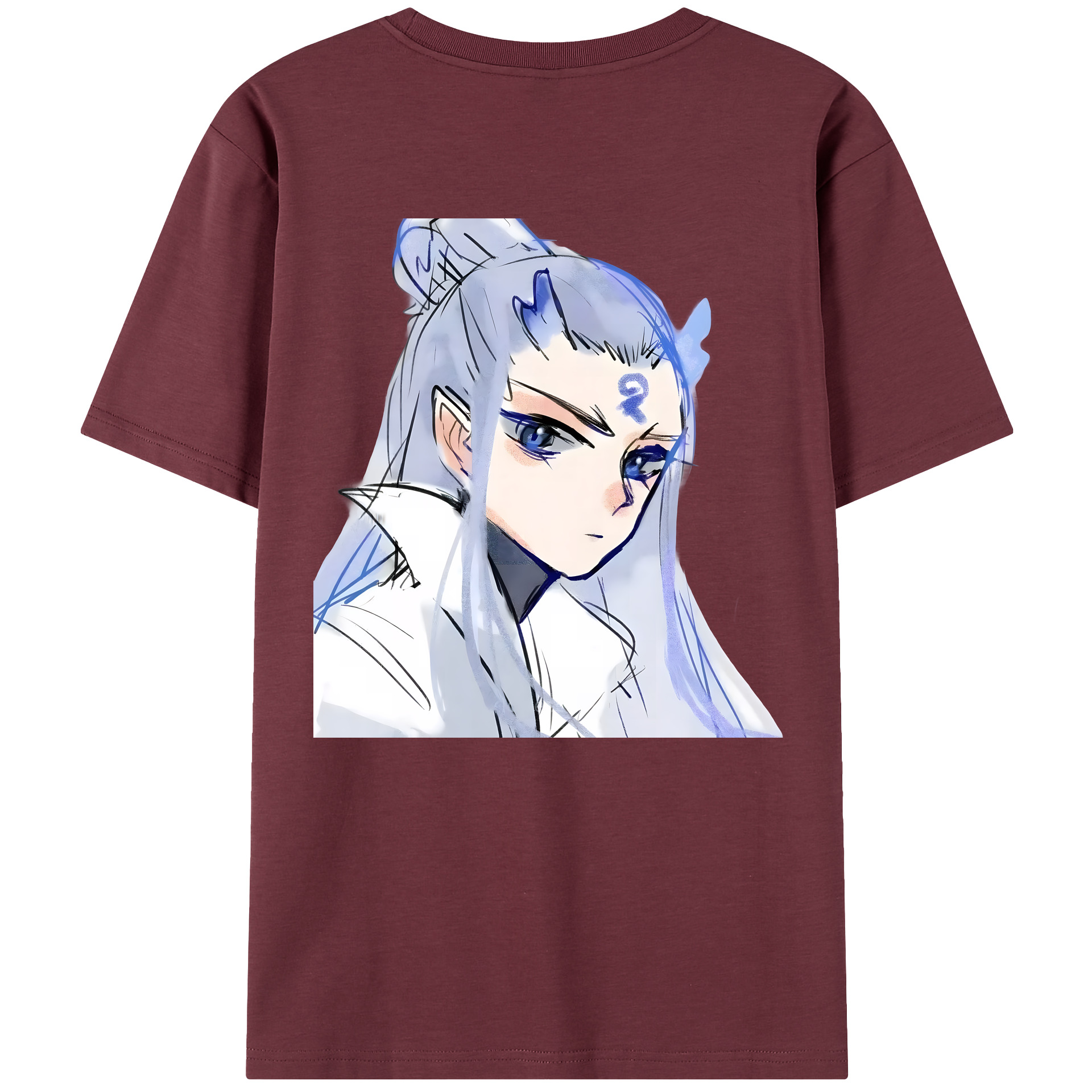 （画像用） Ne Zha 2 ナタ 魔童の大暴れ 綿100％半袖Tシャツ（背面プリント）